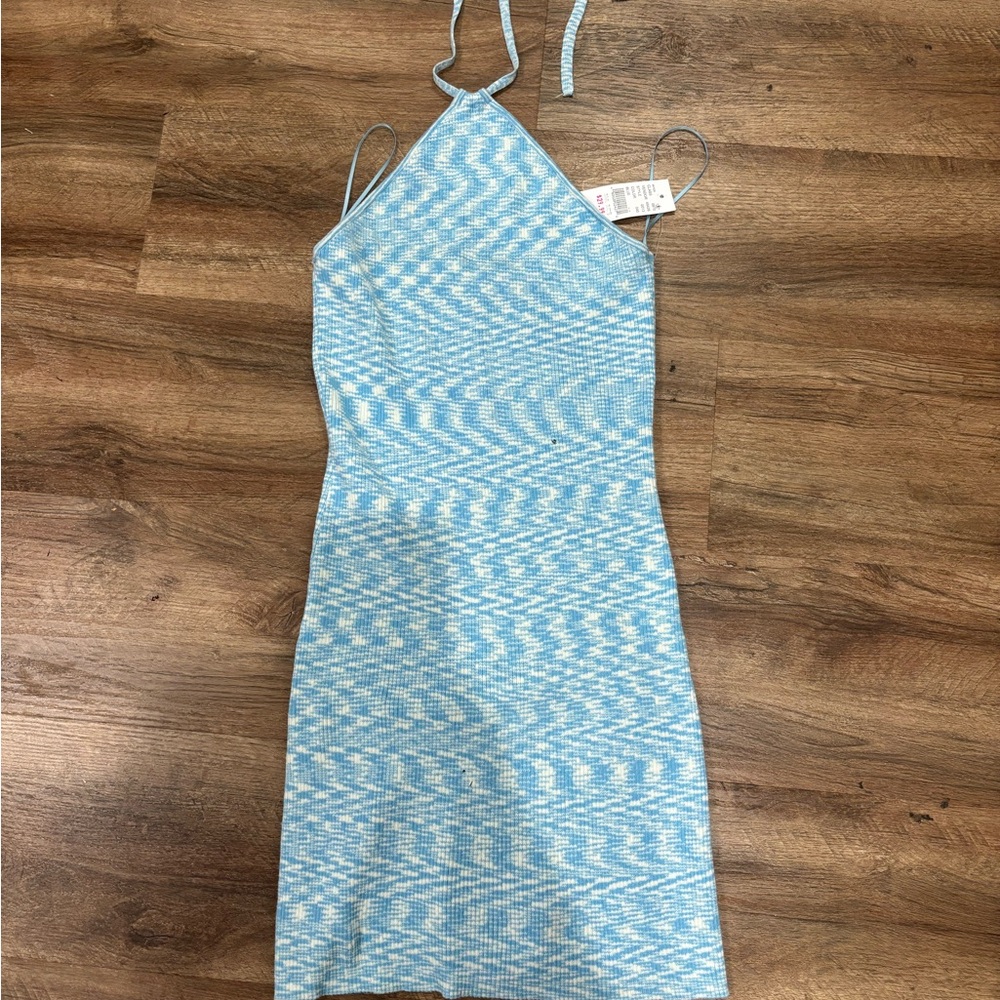 PacSun Light Blue Halter Midi Dress